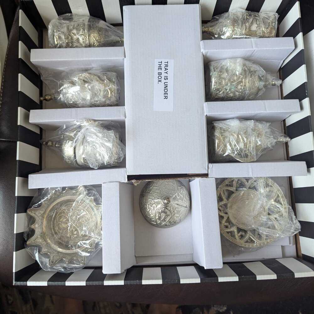 NEW Alisveristime 27 Pc Ottoman Turkish Greek Arabic Coffee Espresso Serving Set - Picture 6 of 14